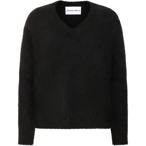 V-neck sweater , female, Sizes: S, XS, M, L - Emerson Renaldi - Modalova