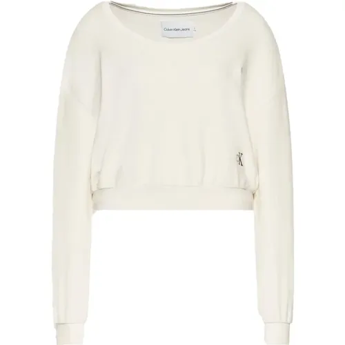 Leichter Rippstrick-Sweatshirt - Calvin Klein - Modalova