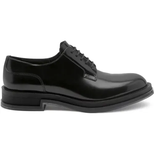 Leather Derby Lace Up Shoes , male, Sizes: 10 UK, 8 UK, 7 UK - alexander mcqueen - Modalova