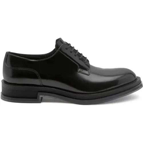 Leather Derby Lace Up Shoes , male, Sizes: 10 UK, 8 UK, 9 UK - alexander mcqueen - Modalova