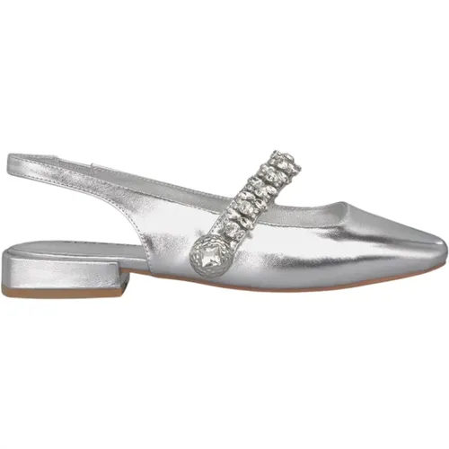 Rhinestone Flat Shoe , female, Sizes: 7 UK, 6 UK, 8 UK, 5 UK, 4 UK, 3 UK - Alma en Pena - Modalova