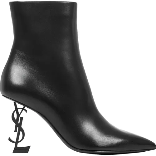 Opyum Heeled Boots , female, Sizes: 4 UK - Saint Laurent - Modalova