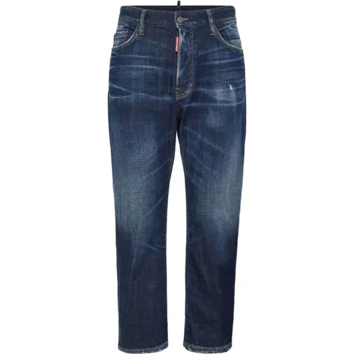 Navy Denim Jeans , male, Sizes: S, XS, L, M - Dsquared2 - Modalova