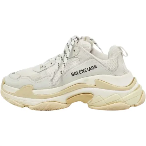 Pre-owned Leather sneakers , female, Sizes: 4 UK - Balenciaga Vintage - Modalova