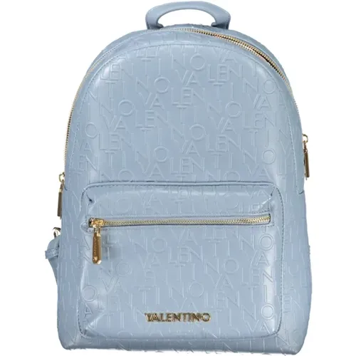 Blauer Polyethylen-Rucksack | Stilvolles Modell - Valentino by Mario Valentino - Modalova