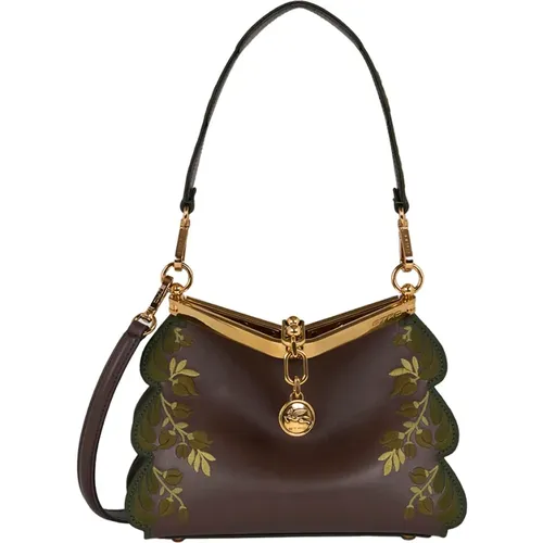 Floral Embroidered Vela Bag , female, Sizes: ONE SIZE - ETRO - Modalova