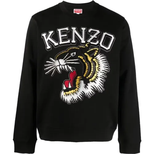 Schwarzer Tiger Sweatshirt , Herren, Größe: XL - Kenzo - Modalova