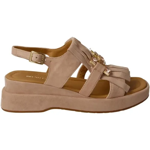 Flat Sandalen , Damen, Größe: 40 EU - Bruno Premi - Modalova