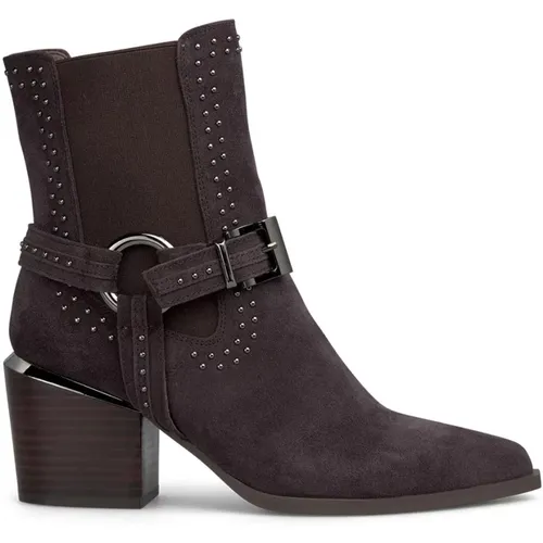 Heeled ankle boots with elastic , female, Sizes: 4 UK, 8 UK, 6 UK, 9 UK, 3 UK, 7 UK, 5 UK - Alma en Pena - Modalova