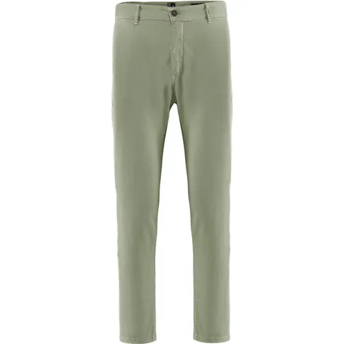 Stretch Cotton Piqué Chino Pants , male, Sizes: W32, W30, W33, W36, W31 - BomBoogie - Modalova