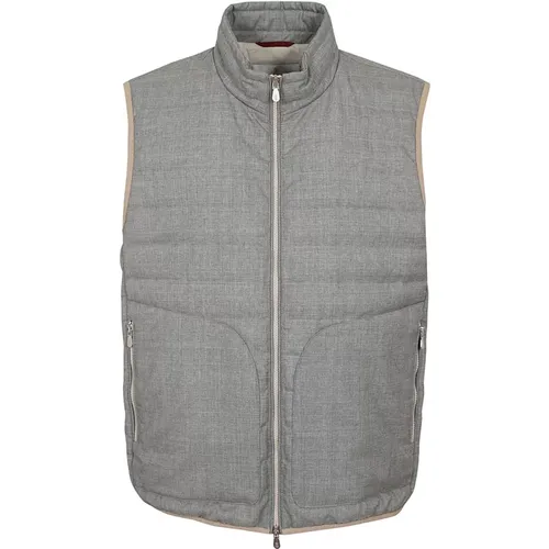 Padded Vest , male, Sizes: L, XL - BRUNELLO CUCINELLI - Modalova