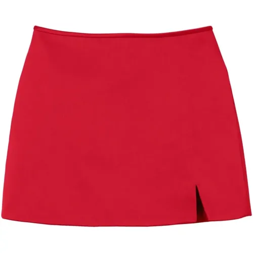 Roter Satin-Bias-Rock , Damen, Größe: 2XS - Marc Jacobs - Modalova