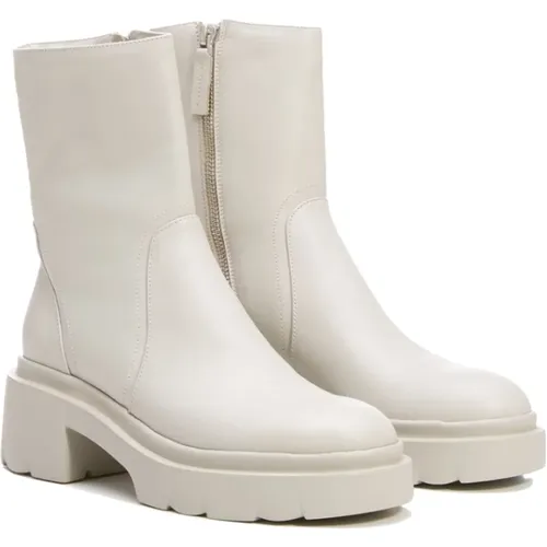 OffWhite Ankle Boots, Model Ulla , female, Sizes: 6 UK, 5 UK, 4 1/2 UK, 6 1/2 UK, 8 UK, 7 UK, 7 1/2 UK, 5 1/2 UK - Pomme D'or - Modalova