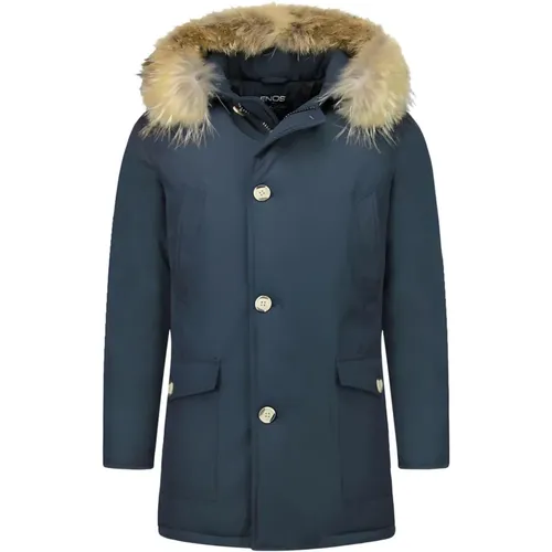 Winter Jackets Wooly Long - Parka 4 Pocket - Pi-7003B , male, Sizes: XL, M, S, L, XS - Enos - Modalova
