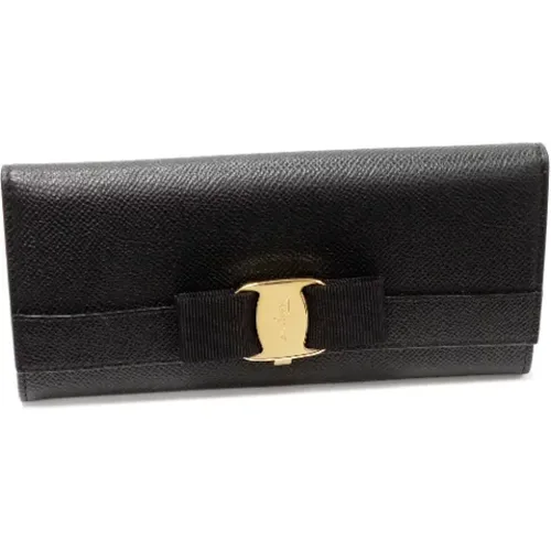 Pre-owned Leather wallets , female, Sizes: ONE SIZE - Salvatore Ferragamo Pre-owned - Modalova