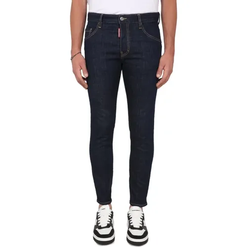 Skater Fit Jeans mit Knopfverschluss - Dsquared2 - Modalova