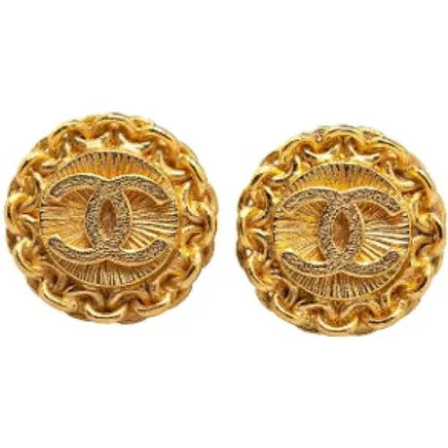 Pre-owned Metal earrings , female, Sizes: ONE SIZE - Chanel Vintage - Modalova