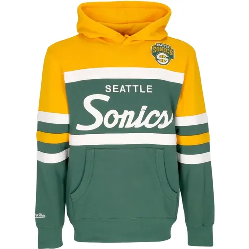 Seattle Supersonics Hoodie Original Team Colors , male, Sizes: S, M, XL - Mitchell & Ness - Modalova