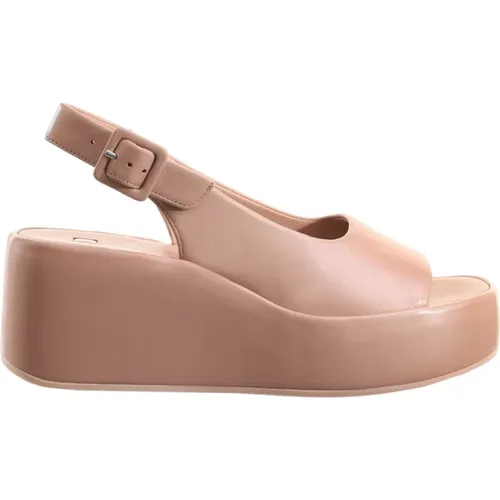 Beige Flache Sandalen für Frauen , Damen, Größe: 36 EU - Högl - Modalova