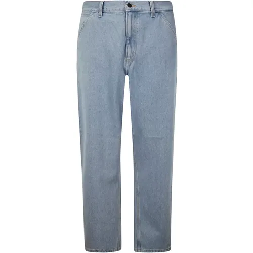 Hellblaue Wide Leg Jeans , Herren, Größe: W31 - Carhartt WIP - Modalova
