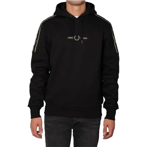 Hooded Sweatshirt with Logo Detail , male, Sizes: XL, S - Fred Perry - Modalova
