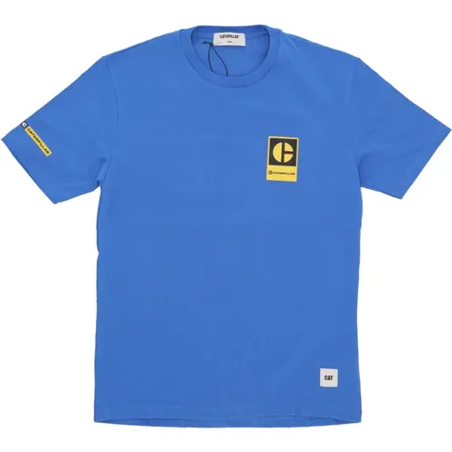 Block C Logo Tee Skydiver , Herren, Größe: L - CAT - Modalova