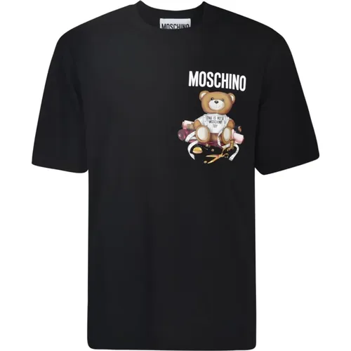 Modische T-Shirts und Polos , Herren, Größe: L - Moschino - Modalova