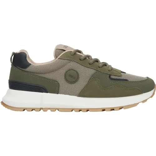 Grüne Sneakers für Damen aus weichen Textilien und Eco-Leder ES8 Er00115855 , Damen, Größe: 40 EU - Estro - Modalova