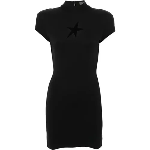 Schwarzes Sternen Mini Kleid Mugler - Mugler - Modalova