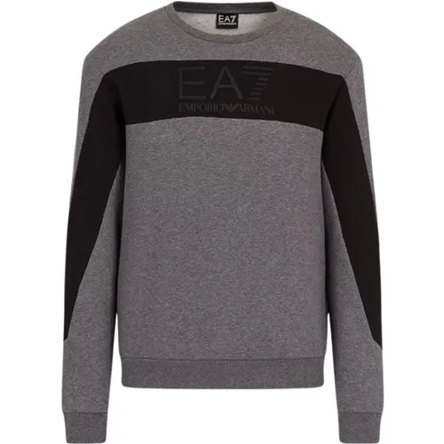 Men's Logo Sweatshirt , male, Sizes: S - Emporio Armani EA7 - Modalova