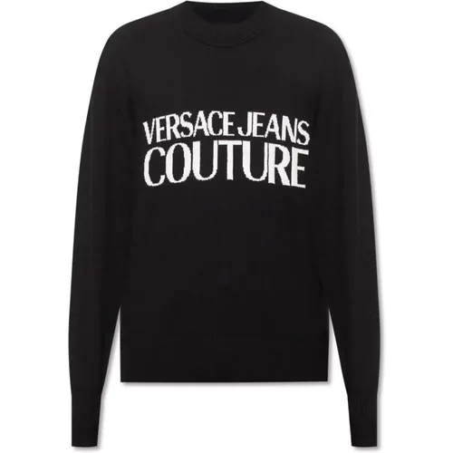 Pullover mit Logo - Versace Jeans Couture - Modalova