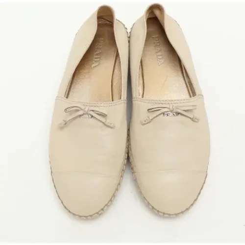 Pre-owned Leather flats , female, Sizes: 5 UK - Prada Vintage - Modalova