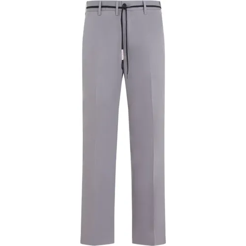 Mercury Grey Cotton Chino Pants , male, Sizes: L, M, XL - Marni - Modalova