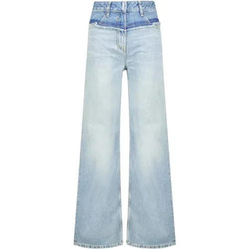 Oversized Jeans In Mixed Denim , female, Sizes: W27, W28 - Givenchy - Modalova