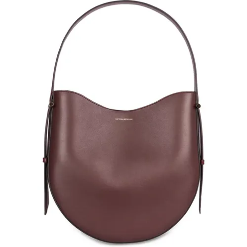 Leder Hobo Tasche mit Top-Griff - Victoria Beckham - Modalova