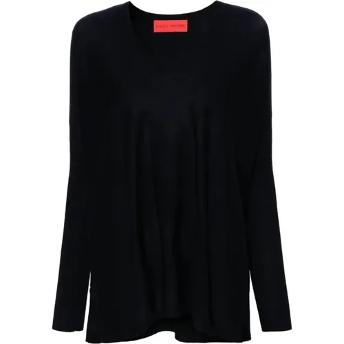 V-Neck Boxy Sweater , female, Sizes: XS, 2XS, M, S, L - Wild Cashmere - Modalova