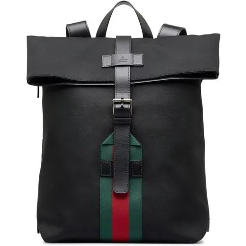 Technocanvas Backpack with Adjustable Straps , unisex, Sizes: ONE SIZE - Gucci - Modalova