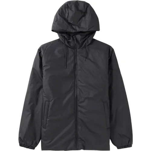 Insulated Jacket with Adjustable Hood , female, Sizes: S, L, M - Rains - Modalova