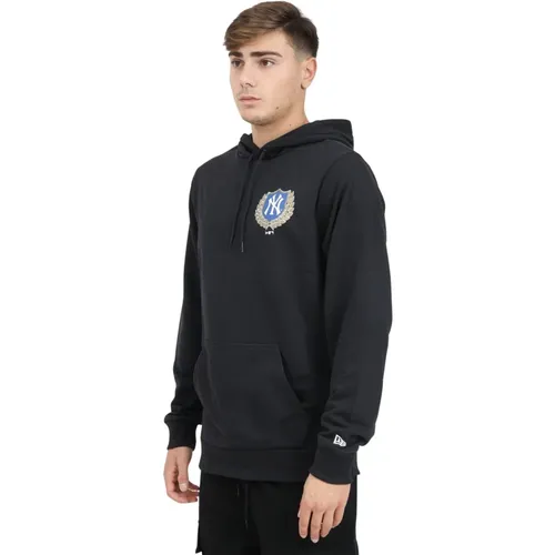 MLB Badge Graphic Hoodie Schwarz , Herren, Größe: S - new era - Modalova