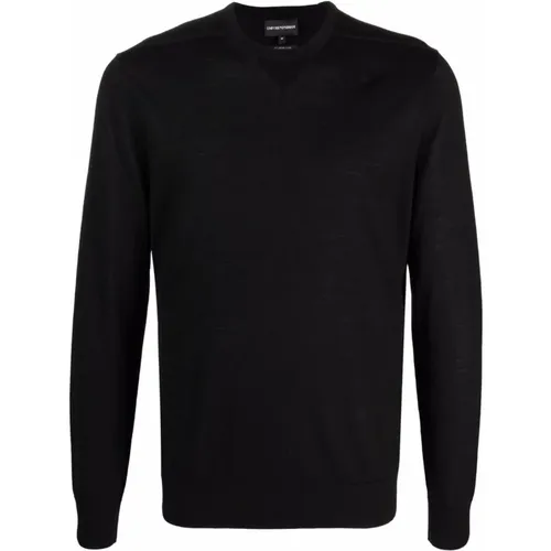 Round-neck Knitwear, Classic Collection , male, Sizes: 2XL, L, M, XL - Emporio Armani - Modalova