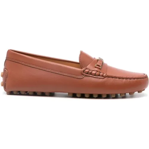 Leather Flat Shoes , female, Sizes: 3 UK, 6 UK, 7 UK, 5 1/2 UK, 4 UK, 3 1/2 UK, 5 UK, 4 1/2 UK - TOD'S - Modalova