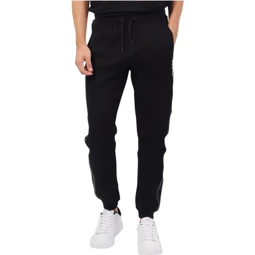 Schwarze Jogger Baumwollhose , Herren, Größe: M - Guess - Modalova