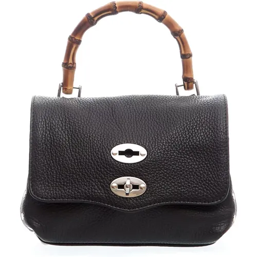 Leather Postina Handbag , female, Sizes: ONE SIZE - Zanellato - Modalova