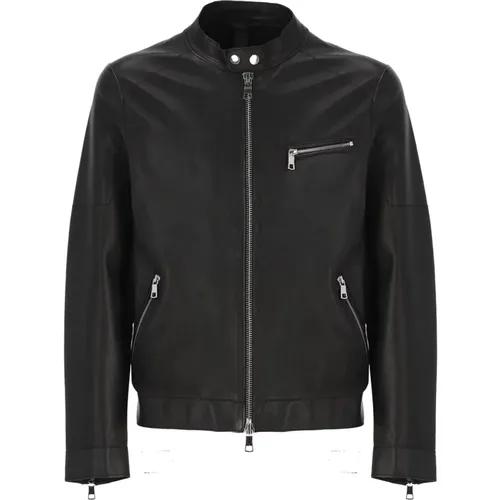 Leather Jacket with Zip Pockets , male, Sizes: 2XL - The Jack Leathers - Modalova