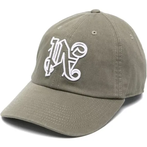 Logo Hat Curved Visor , male, Sizes: ONE SIZE - Palm Angels - Modalova