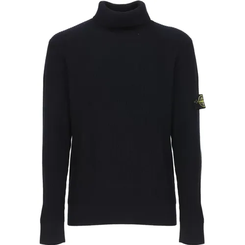 Wool Sweater with Iconic Logo , male, Sizes: XL, M, S - Stone Island - Modalova