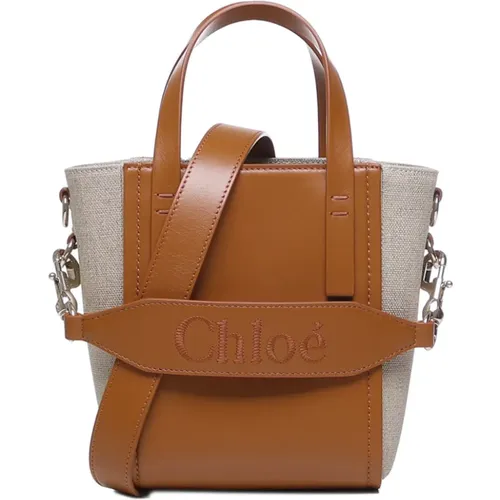 Tote Bag in Shiny Calfskin , female, Sizes: ONE SIZE - Chloé - Modalova