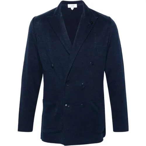 Blaue Jacken für Männer Ss24 , Herren, Größe: S - Lardini - Modalova