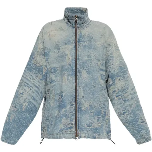 Blaue Jeansjacke Stilvolle Mode - Diesel - Modalova