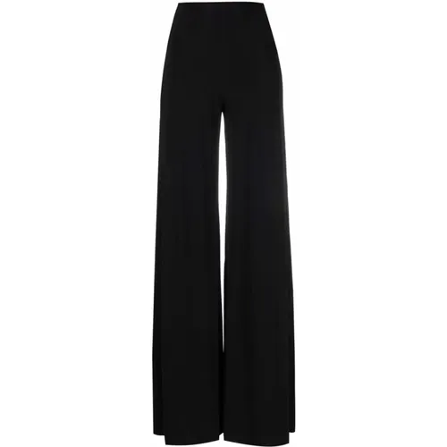 High-Waisted Flared Trousers , female, Sizes: M, XS, S, L - Norma Kamali - Modalova